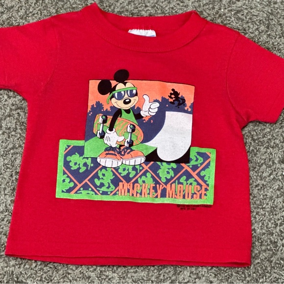 Vnt 80s Disney Co MFD. by AMI Mickey Mouse TShirt - Picture 2 of 6